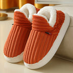 Warm Soft Cotton House Slippers – Plush Fleece Indoor Comfort