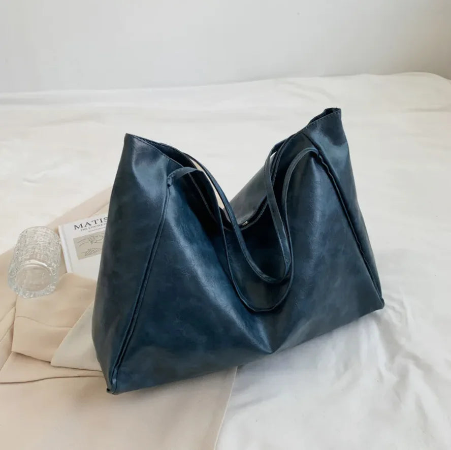 Women’s Leather Shoulder Tote Bag
