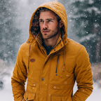 Warm Hooded Windbreaker Jacket for Men