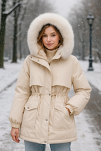 Women’s Long Winter Coat – Thick Warm Insulated Jacket