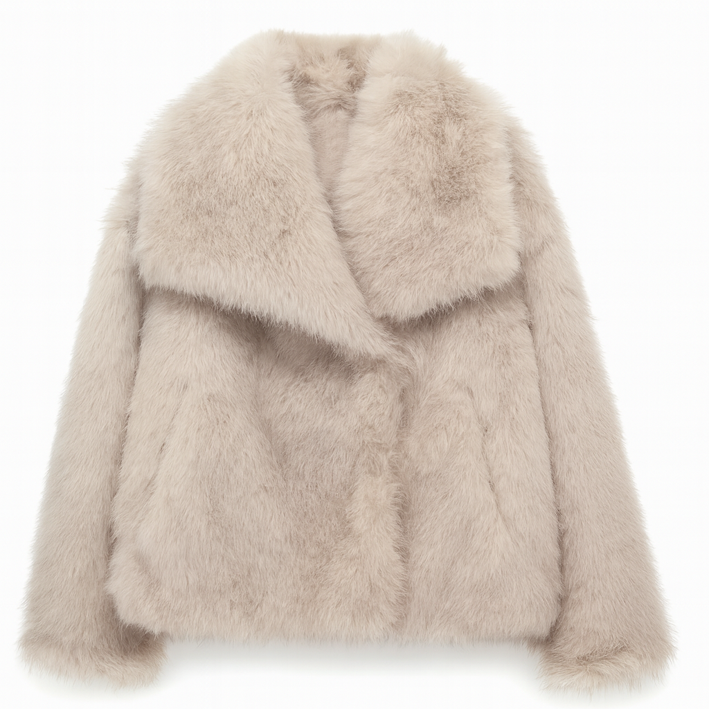 Women’s Winter Faux Fur Coat – Soft Plush Warm Oversized Luxury Jacket