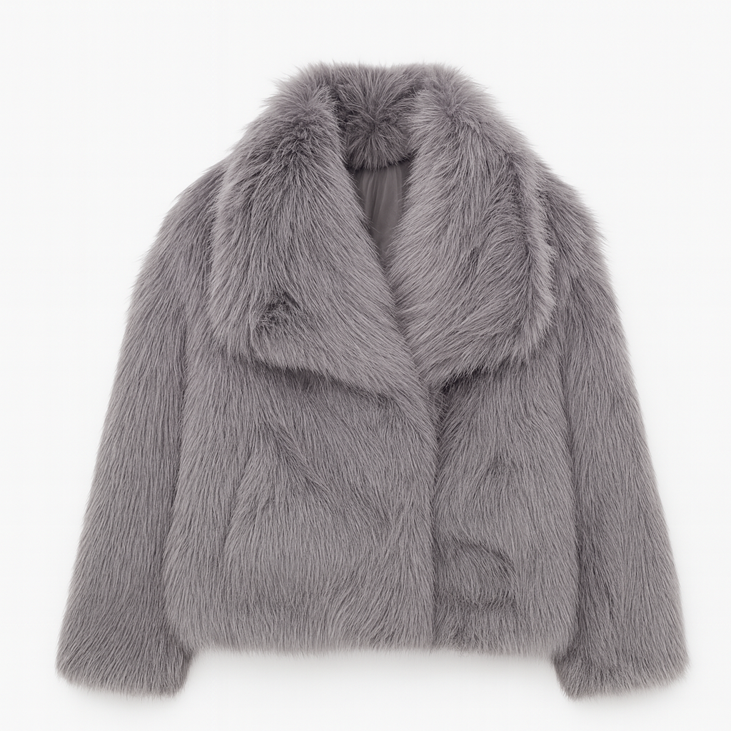 Women’s Winter Faux Fur Coat – Soft Plush Warm Oversized Luxury Jacket
