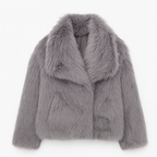 Women’s Winter Faux Fur Coat – Soft Plush Warm Oversized Luxury Jacket