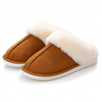 Cozy Cotton Slippers – Fleece Lined Indoor Winter House Shoes