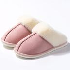 Cozy Cotton Slippers – Fleece Lined Indoor Winter House Shoes