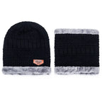 2-in-1 Winter Thermal Hat & Neck Warmer – Fleece-Lined Outdoor Windproof Set