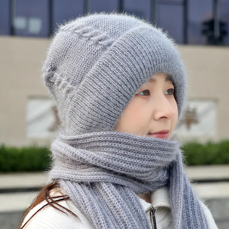 Thickened Fleece-Lined Women's Winter Hat