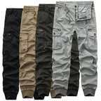 Men's Tethered Elastic Waist Casual Tactical Cargo Pants