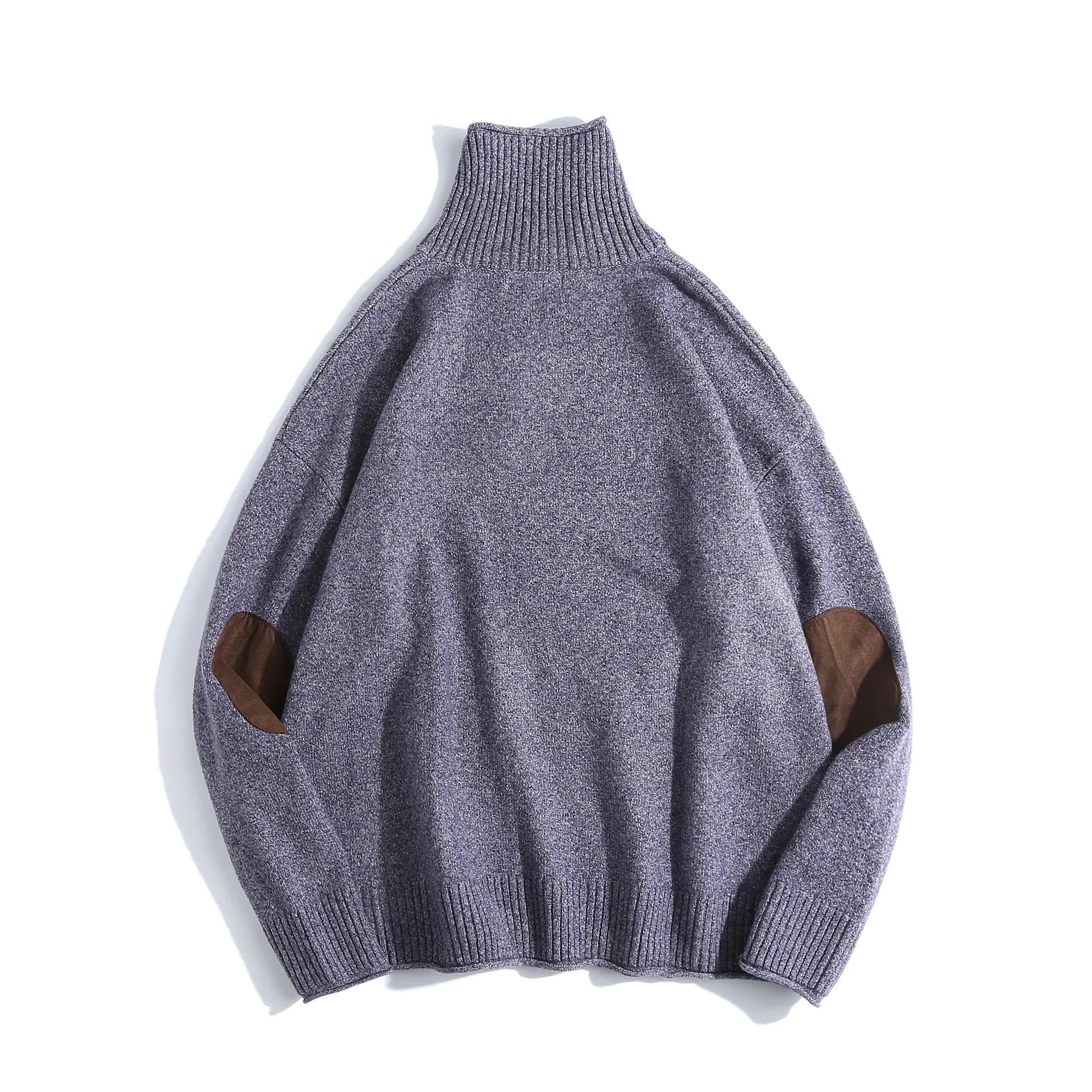 Men’s Turtleneck Classic Sweater – Thick Winter Knit Pullover