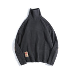 Men’s Turtleneck Classic Sweater – Thick Winter Knit Pullover