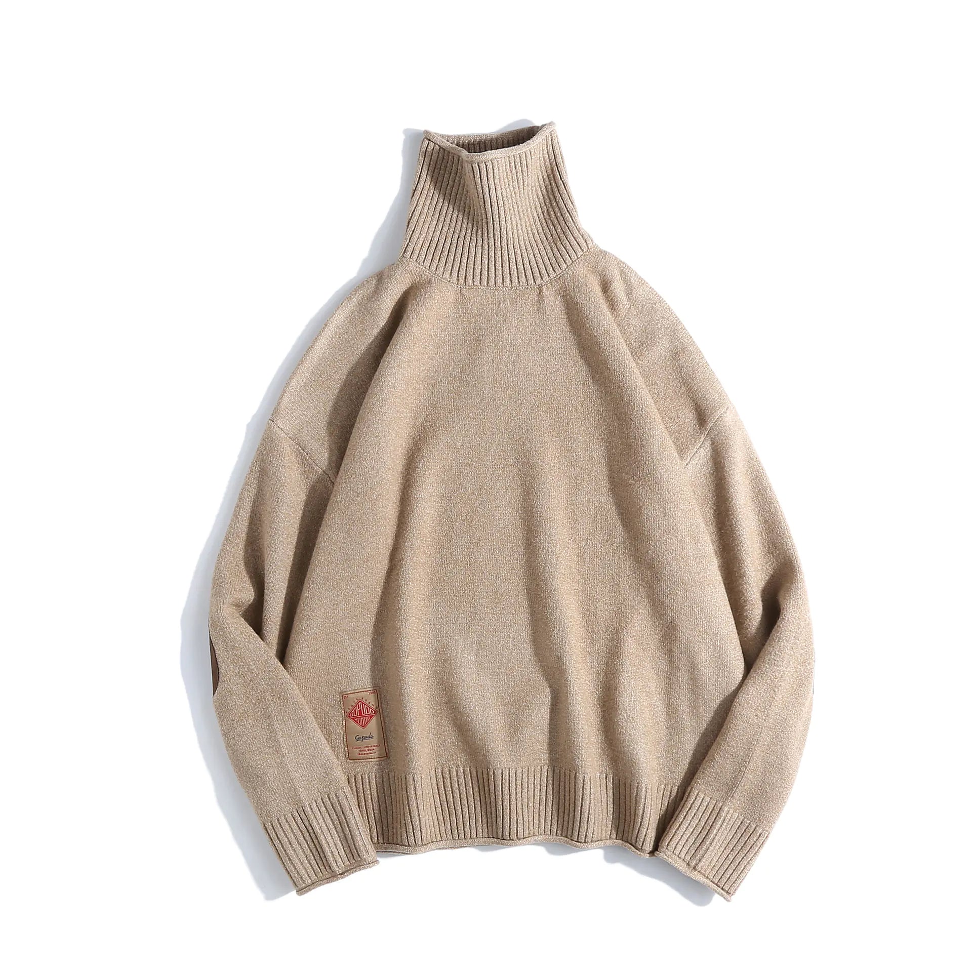 Men’s Turtleneck Classic Sweater – Thick Winter Knit Pullover