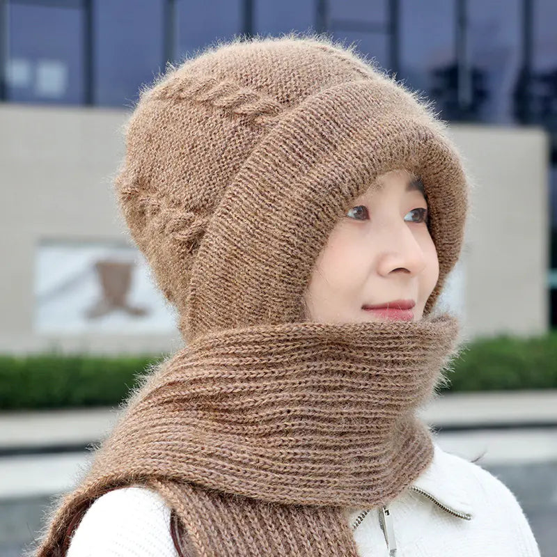 Thickened Fleece-Lined Women's Winter Hat