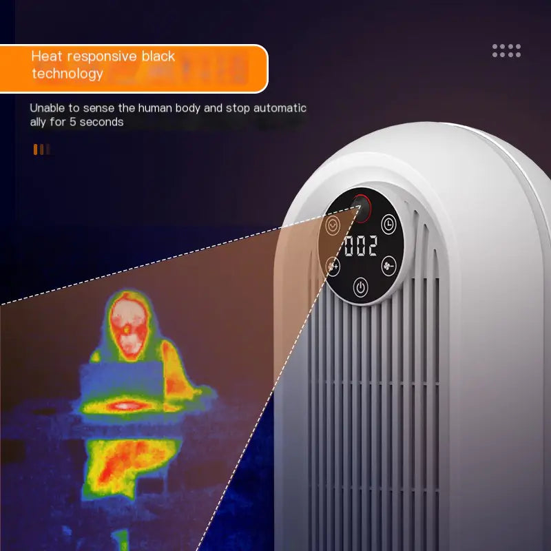 Portable Fast Heating Heater with Body Sensor Protection