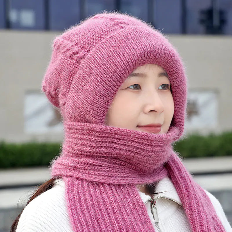 Thickened Fleece-Lined Women's Winter Hat