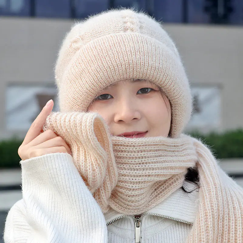 Thickened Fleece-Lined Women's Winter Hat