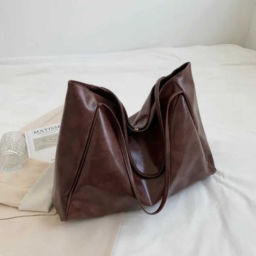 Women’s Leather Shoulder Tote Bag